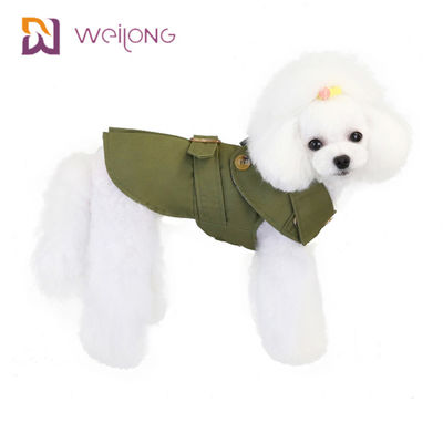 Anorak s'ouvrant d'animal familier de toile de Cat Winter Wear Plaid Cotton de la poussière de bouton pour des chiens