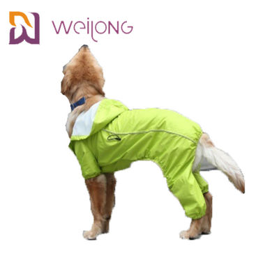 Imperméable réfléchissant de plein chien de personnalisation d'imperméable d'animal familier de rayure de sécurité