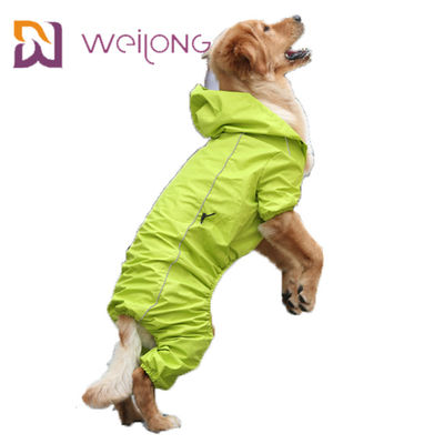 Imperméable réfléchissant de plein chien de personnalisation d'imperméable d'animal familier de rayure de sécurité