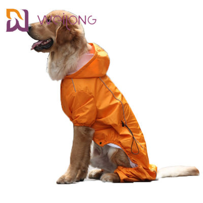 Imperméable réfléchissant de plein chien de personnalisation d'imperméable d'animal familier de rayure de sécurité