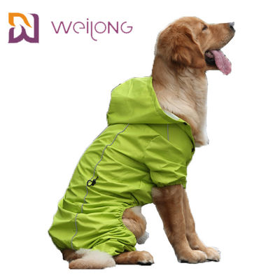 Imperméable réfléchissant de plein chien de personnalisation d'imperméable d'animal familier de rayure de sécurité
