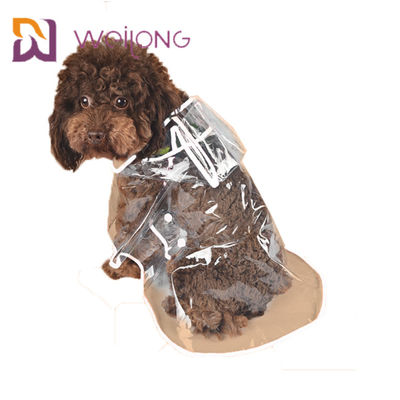Imperméable clair léger de chien d'animal familier de PVC d'imperméable d'été transparent de ressort
