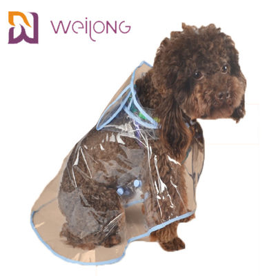 Imperméable clair léger de chien d'animal familier de PVC d'imperméable d'été transparent de ressort