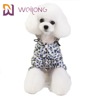 Imperméable adapté aux besoins du client de chien de tissu d'impression de Digital petit d'animal familier d'imperméable de corde imperméable d'aspiration