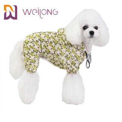 Imperméable adapté aux besoins du client de chien de tissu d'impression de Digital petit d'animal familier d'imperméable de corde imperméable d'aspiration
