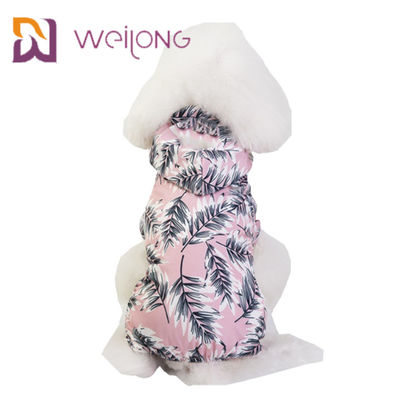 Imperméable adapté aux besoins du client de chien de tissu d'impression de Digital petit d'animal familier d'imperméable de corde imperméable d'aspiration