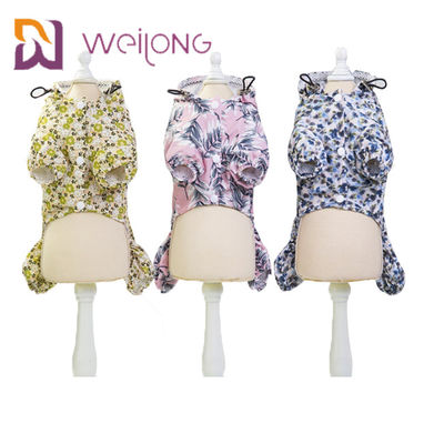 Imperméable adapté aux besoins du client de chien de tissu d'impression de Digital petit d'animal familier d'imperméable de corde imperméable d'aspiration