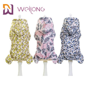 Imperméable adapté aux besoins du client de chien de tissu d'impression de Digital petit d'animal familier d'imperméable de corde imperméable d'aspiration