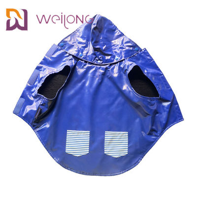 L'imperméable moyen de chien de véritable de poche ouverture de Velcro a adapté double aux besoins du client dégrossi