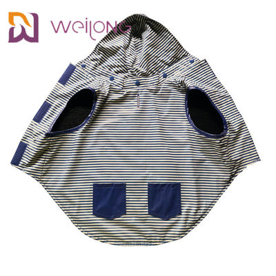 L'imperméable moyen de chien de véritable de poche ouverture de Velcro a adapté double aux besoins du client dégrossi