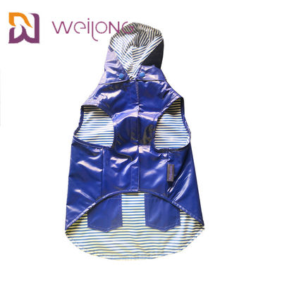 L'imperméable moyen de chien de véritable de poche ouverture de Velcro a adapté double aux besoins du client dégrossi