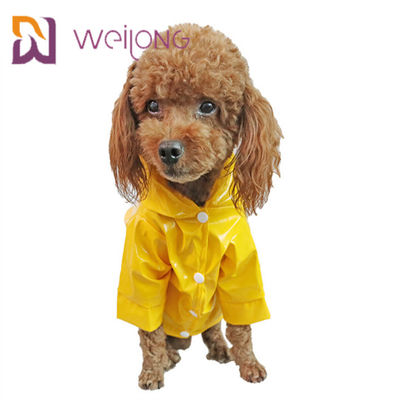 Veste protégeant du vent de pluie de chiot d'imperméable léger en cuir d'animal familier d'unité centrale