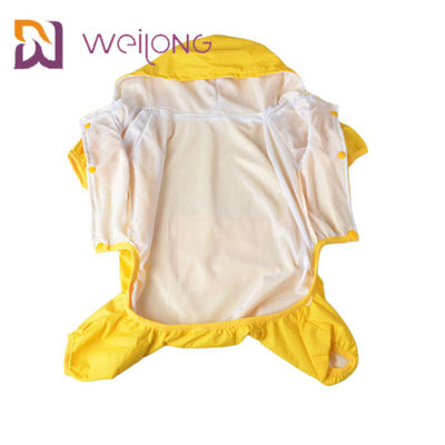 Vestes légères en cuir MESH Lining protégeant du vent d'imperméable de chien jaune d'unité centrale