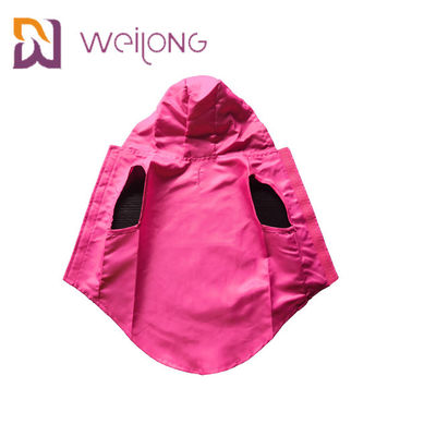 Grand manteau imperméable de chien avec Hood Customizable Velcro Opening