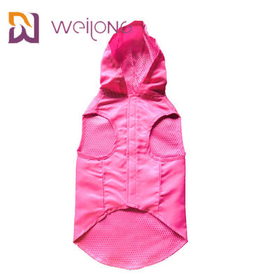 Grand manteau imperméable de chien avec Hood Customizable Velcro Opening