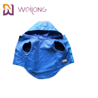 Imperméable imperméable XS-XL bleu d'animal familier d'impression en caoutchouc d'ouverture de Velcro
