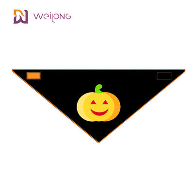Longueur 15&quot; de dos de popeline de coton de Bandana d'animal familier du style WMT de Halloween - 24&quot; écharpe faite sur commande de chien