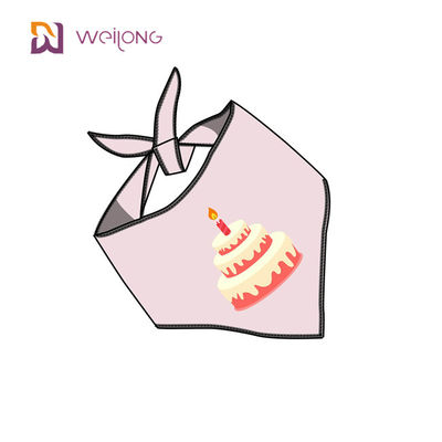 Le Bandana d'animal familier de modèle de petit gâteau pour des accessoires d'équipement d'anniversaire font la fête des approvisionnements