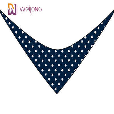 Les étoiles durables de la meilleure qualité de tissu de forme de Bandana convenable réglable unique d'animal familier barre des bandanas de chien de concepteur