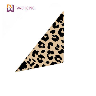 Poly personnalisation Digital de Bandana d'animal familier d'impression de léopard de popeline imprimant de petits Bandanas de chien