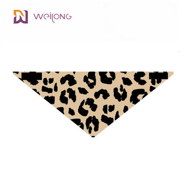 Poly personnalisation Digital de Bandana d'animal familier d'impression de léopard de popeline imprimant de petits Bandanas de chien