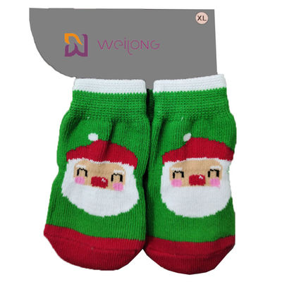 L'animal familier fait sur commande de coton de contrôle de traction cogne pour des chiens antidérapants que d'intérieur tricotent des chaussettes
