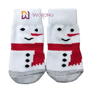 L'animal familier fait sur commande de coton de contrôle de traction cogne pour des chiens antidérapants que d'intérieur tricotent des chaussettes