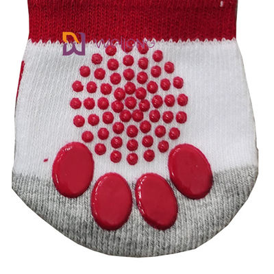 L'animal familier fait sur commande de coton de contrôle de traction cogne pour des chiens antidérapants que d'intérieur tricotent des chaussettes