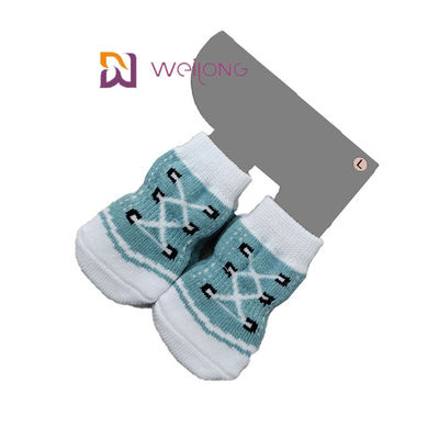 L'animal familier fait sur commande d'anti glissement cogne le modèle d'imitation de chaussure de Paw Protection For Indoor Wear