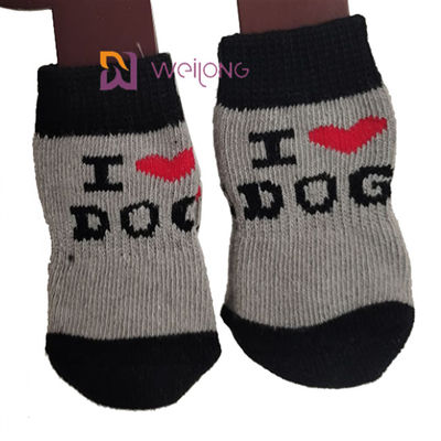 Chaussette protectrice d'anti glissement de personnalisation pour l'éraflure de Paw Dog Socks To Prevent de chien